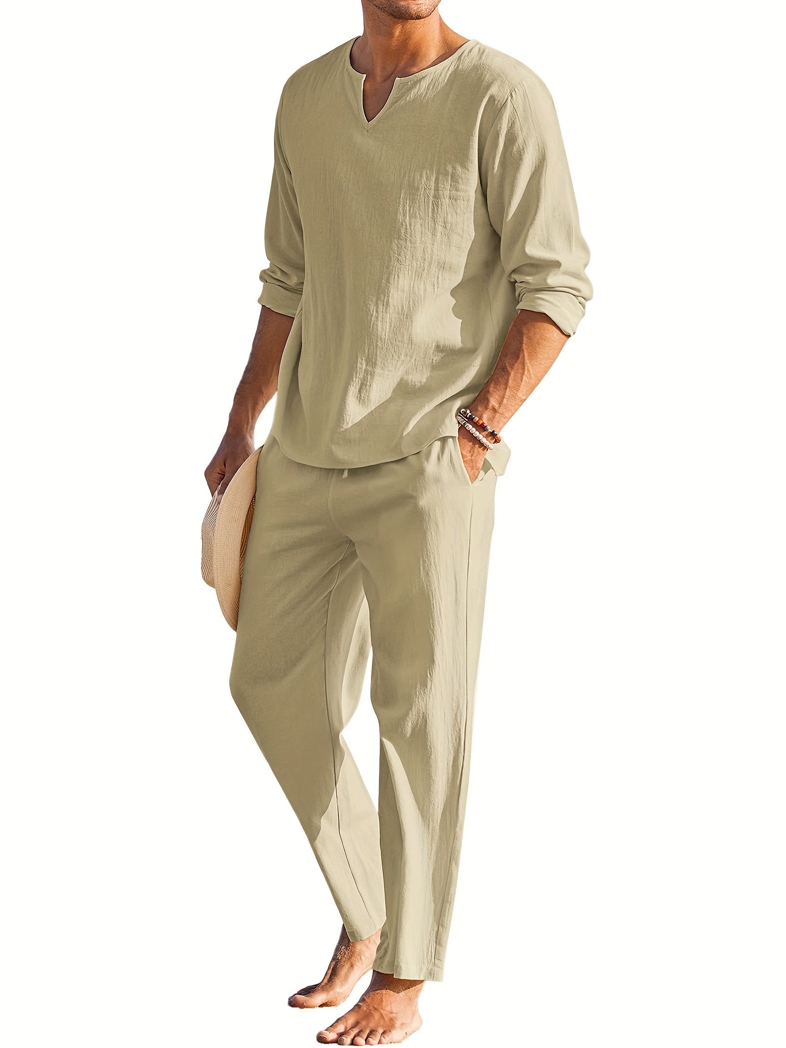 Men's elegant linen set - August