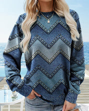 Sweatshirt with geometric pattern - Royalty