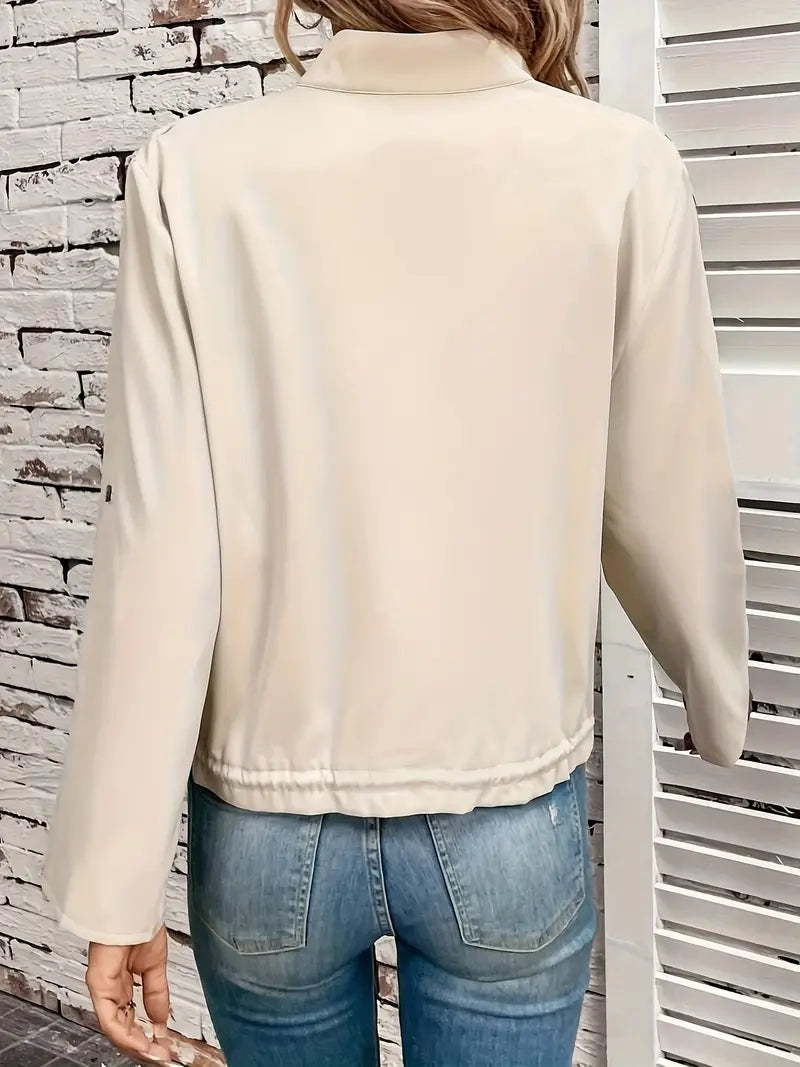 Stylish jacket with flap pockets - Viviana