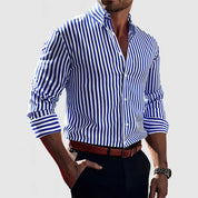 Striped cotton shirt - Rhys