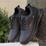 Sporty style leather waterproof trainers - Angelo