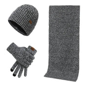 Hat, scarf and gloves winter set - Abraham