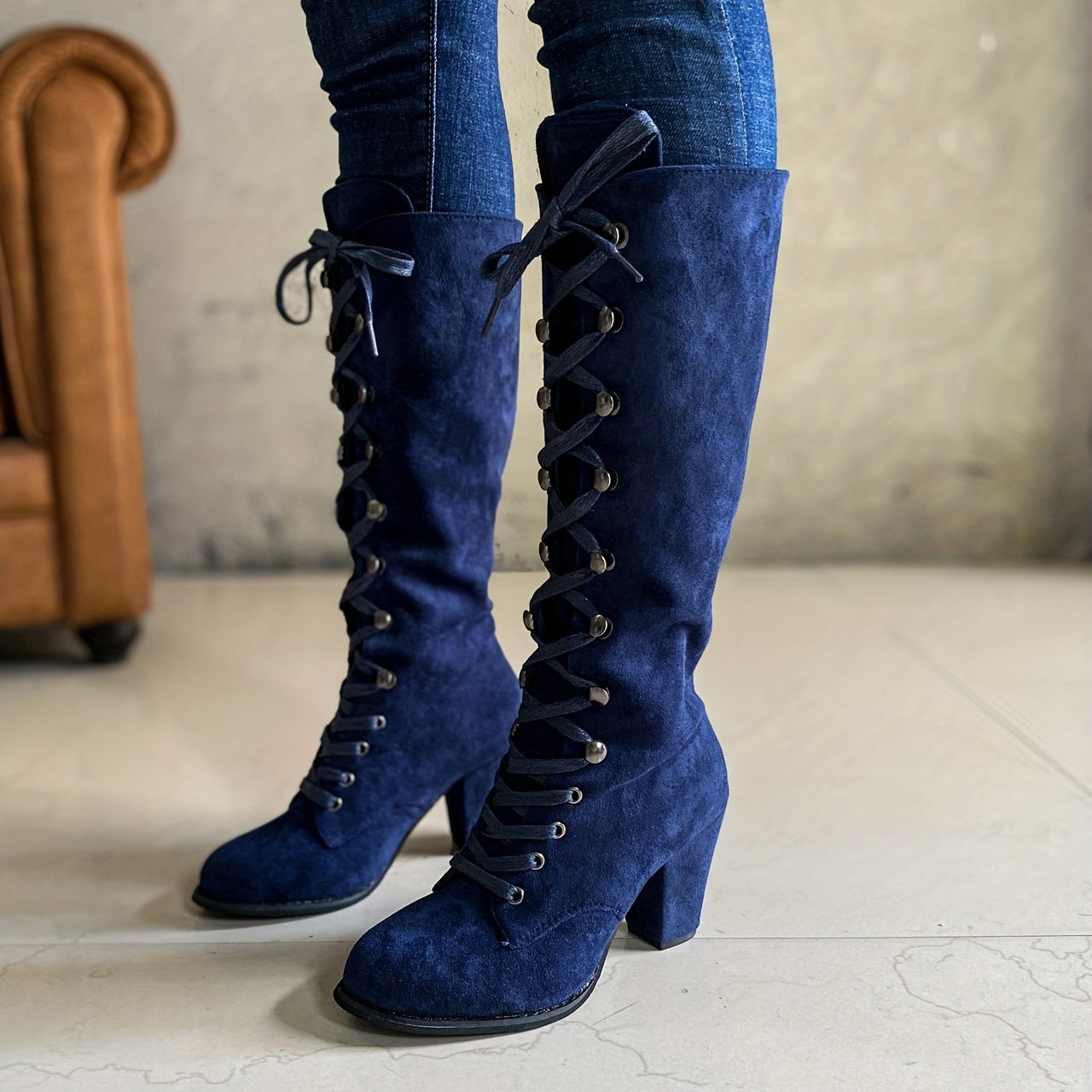 knee-high, long winter boots for women - Oaklyn