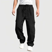 Loose cargo trousers with drawstring - Paul