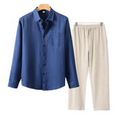 Linen long sleeves outfit set - Carlos