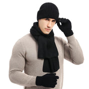 Hat, scarf and gloves winter set - Abraham