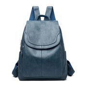 Anti-theft leather backpack - Juliette