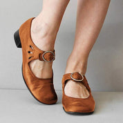 Orthopaedic vintage round tip shoes - Aaliyah