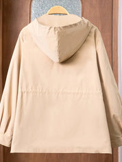 Elegant hooded windbreaker - Jayla