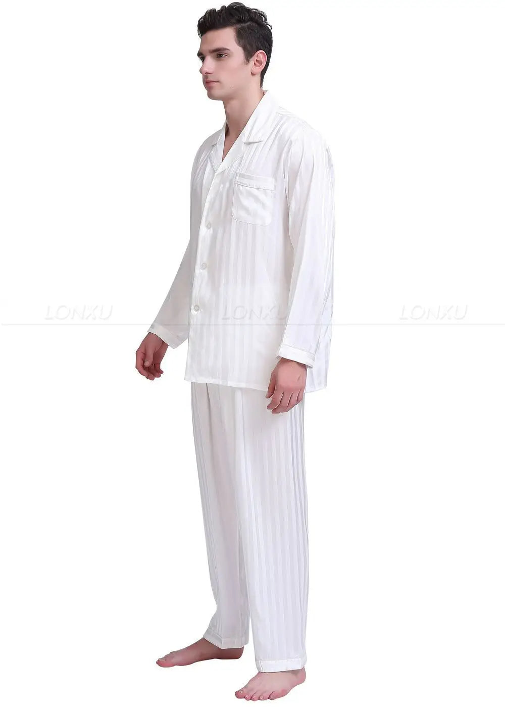 Men's Tight Silk Pyjama Set - Hayden