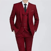 3-piece suit with single button fastening - Kevin