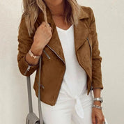 Reversible blazer style leather jacket - Maria