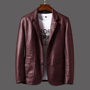 Stylish men's leather jacket - Colt