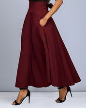 Elegant skirt with belt and bow - Monroe