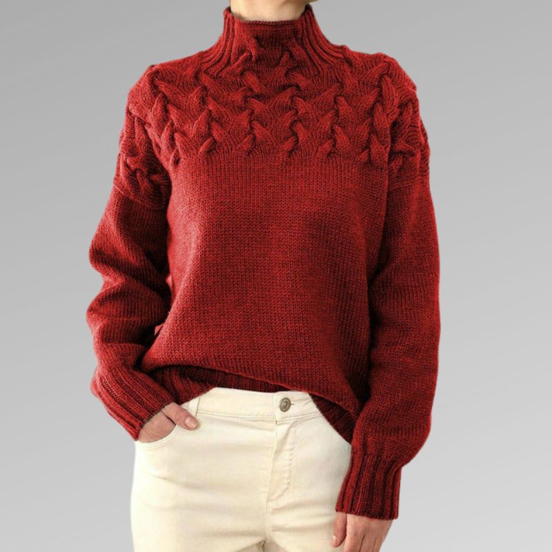 Elegant and warm turtleneck pullover - Reyna