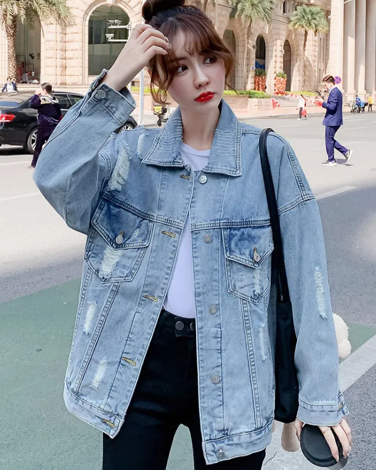 Oversized denim jacket - Serena