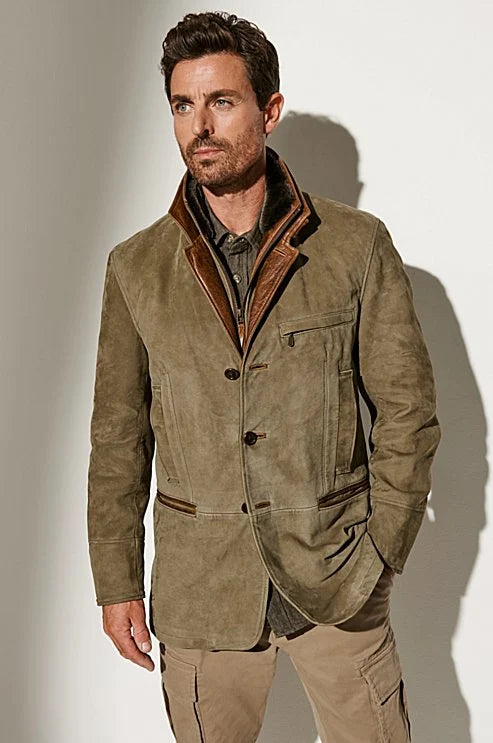 Men's autumn vintage jacket - Brayden