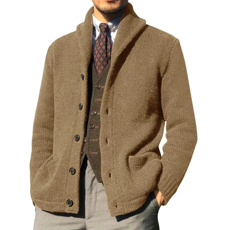 Men's warm winter cardigan - Myles