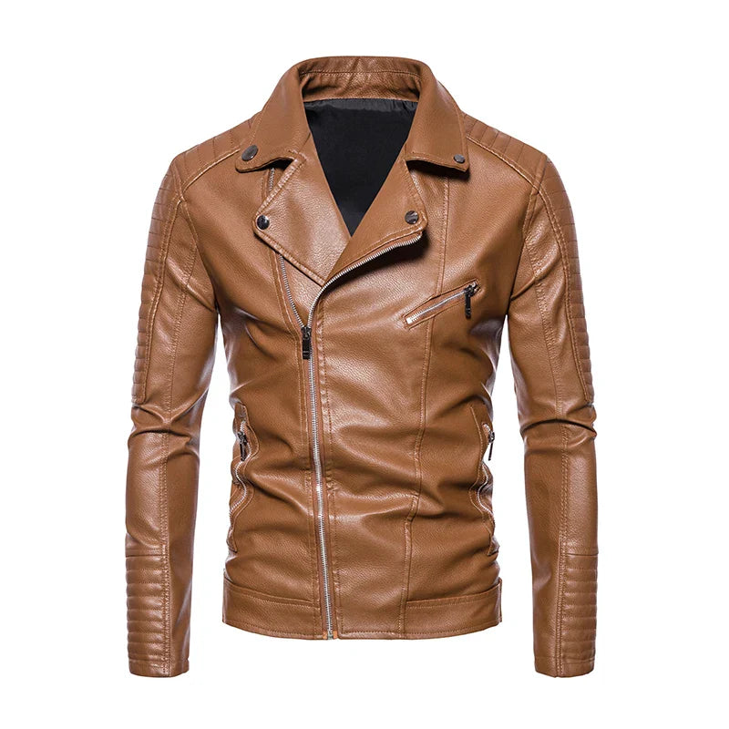 Waterproof leather motorbike jacket - Ismael