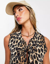 Leopard Spring Gilet - Cora