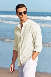 Elegant linen shirt for men - Zander