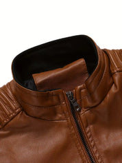 Men's leather biker jacket - Holden