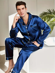 Men's Silk and Satin Pyjama Set - Dean