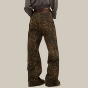 Jeans with leopard print - Aliyah