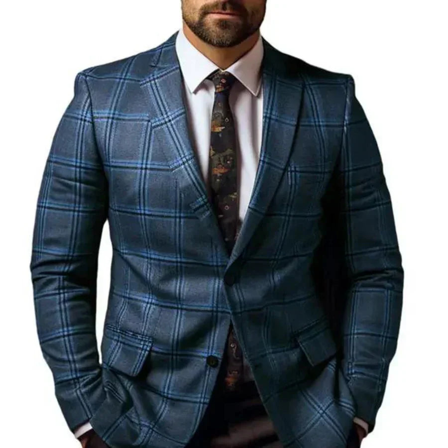 Elegant blazer with check pattern - Archer