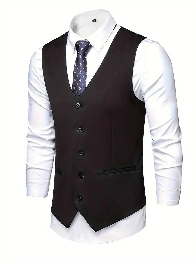 Sturdy men's waistcoat and trousers set - Matias