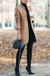 Elegant coat with stand-up collar - Oakleigh