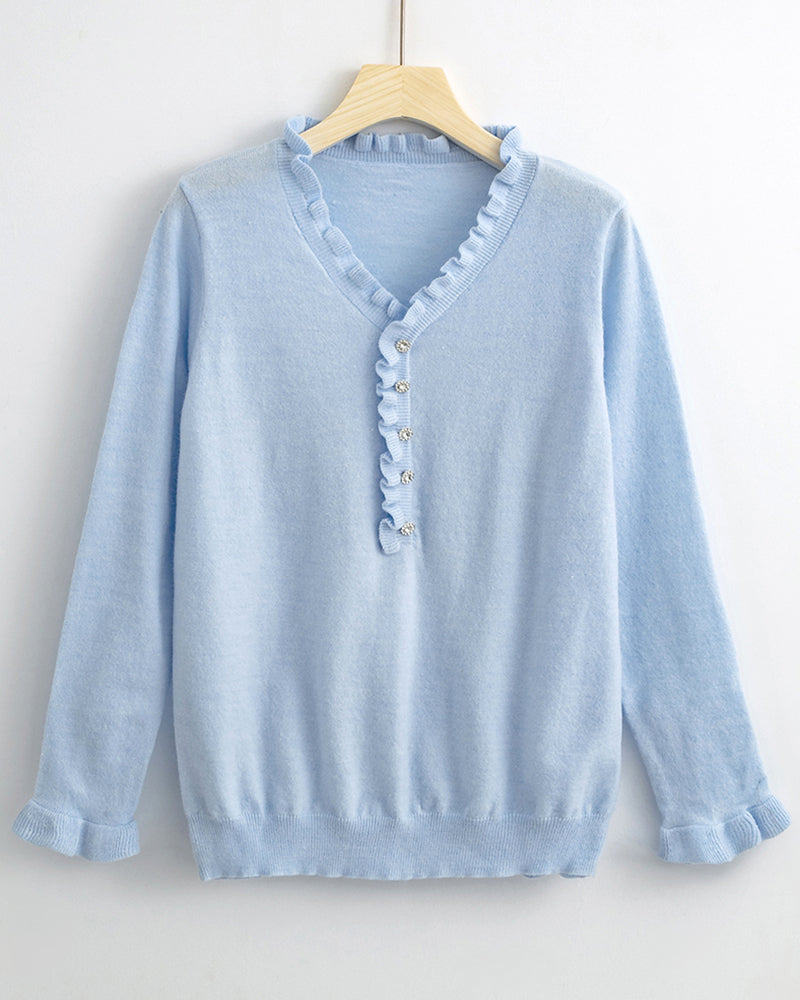 Elegant knitted pullover - Jessica