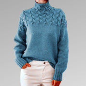 Elegant and warm turtleneck pullover - Reyna