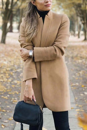 Elegant coat with stand-up collar - Oakleigh