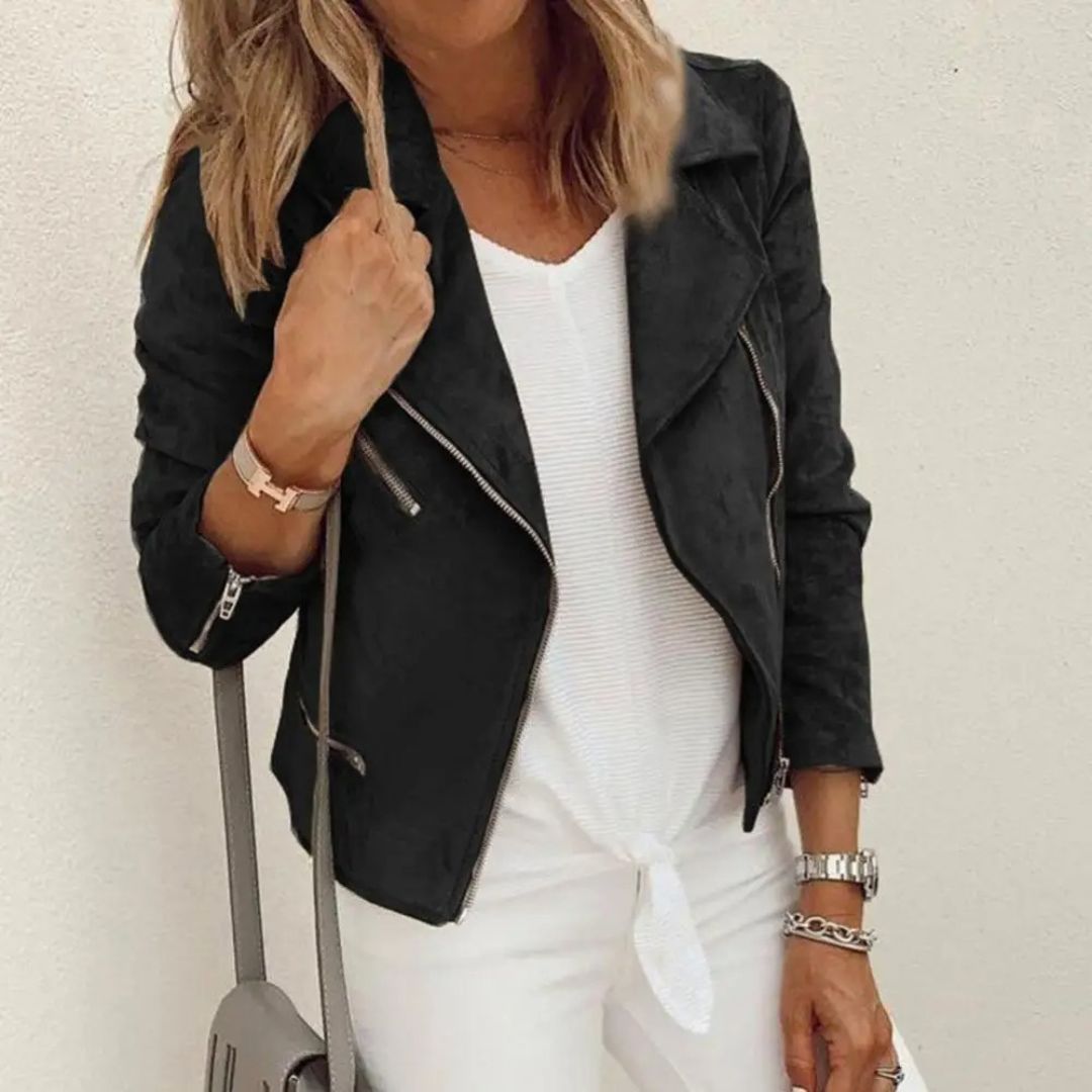 Reversible blazer style leather jacket - Maria