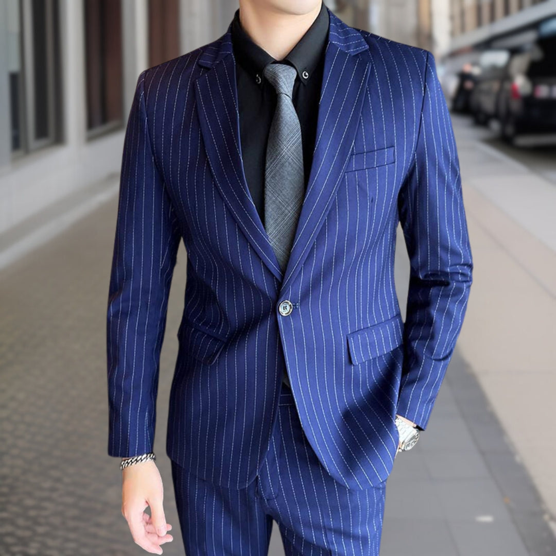 Elegant 2-piece striped suit - Joel