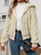 Elegant faux fur jacket - Esmeralda