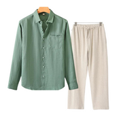 Linen long sleeves outfit set - Carlos