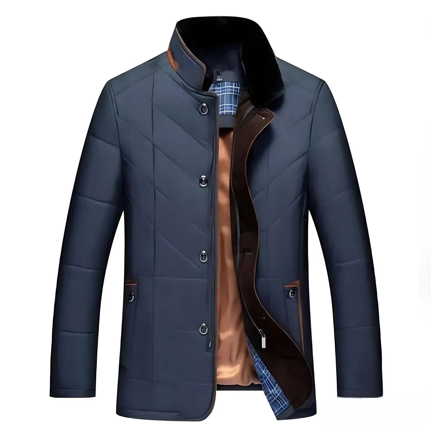 Elegant standing collar winter jacket - Romeo