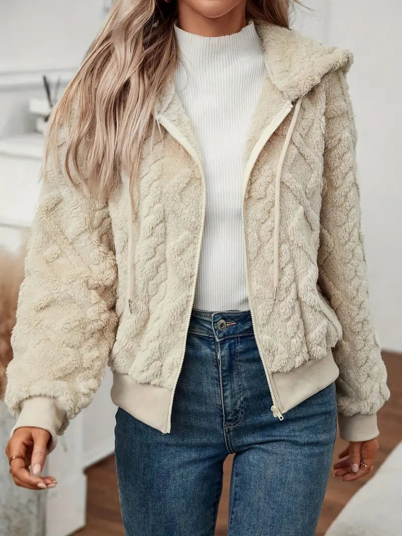 Elegant faux fur jacket - Esmeralda