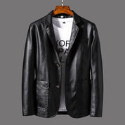 Stylish men's leather jacket - Colt