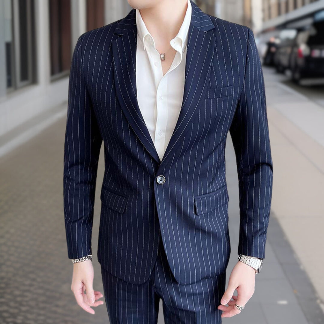 Elegant 2-piece striped suit - Joel