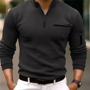 Men's classic quarter-zip pullover - Manuel