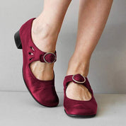 Orthopaedic vintage round tip shoes - Aaliyah