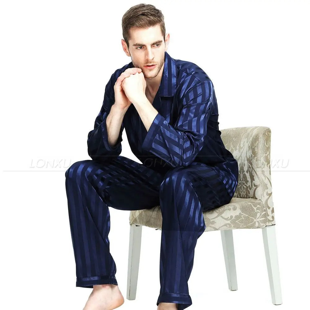 Men's Tight Silk Pyjama Set - Hayden