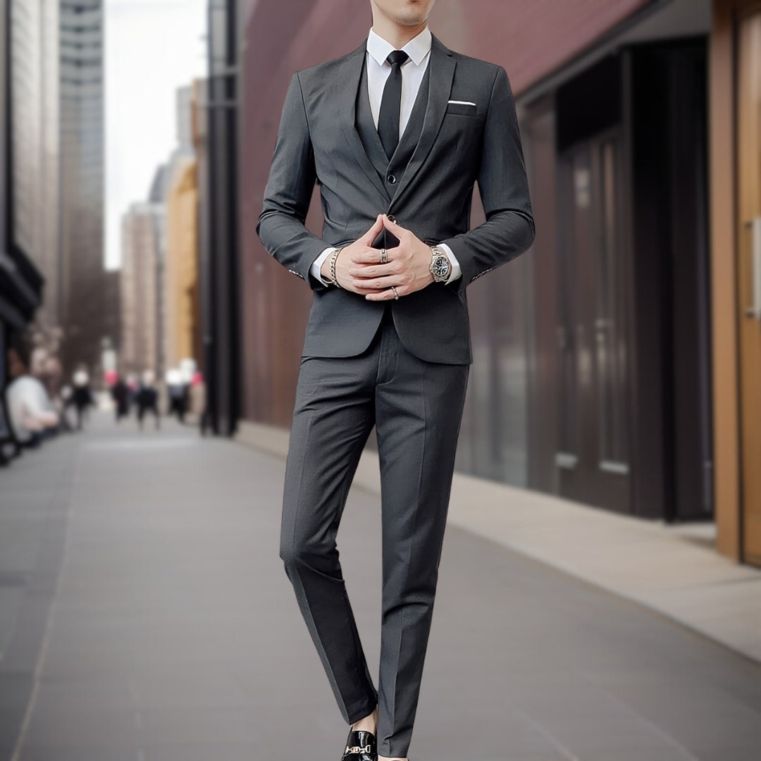 Elegant 3-piece slim fit suit - Finn