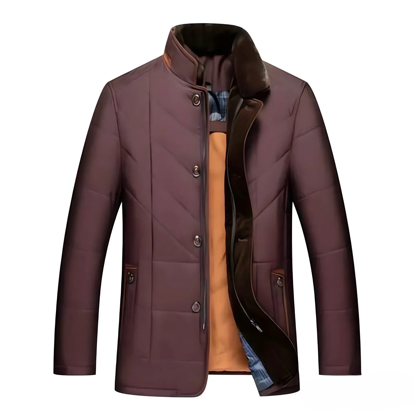 Elegant standing collar winter jacket - Romeo