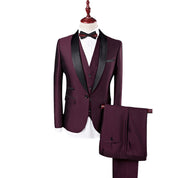 Men's tailored 3-piece wedding suit - Zachary