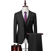 Men's tailored 3-piece wedding suit - Caden