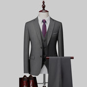 Men's tailored 3-piece wedding suit - Caden